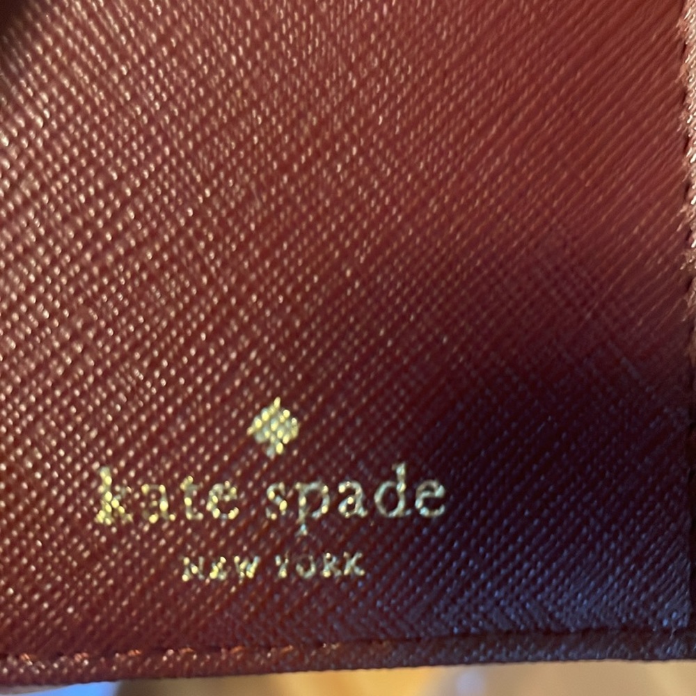 EUC Kate Spade Burgundy Wallet - Picture 8 of 9